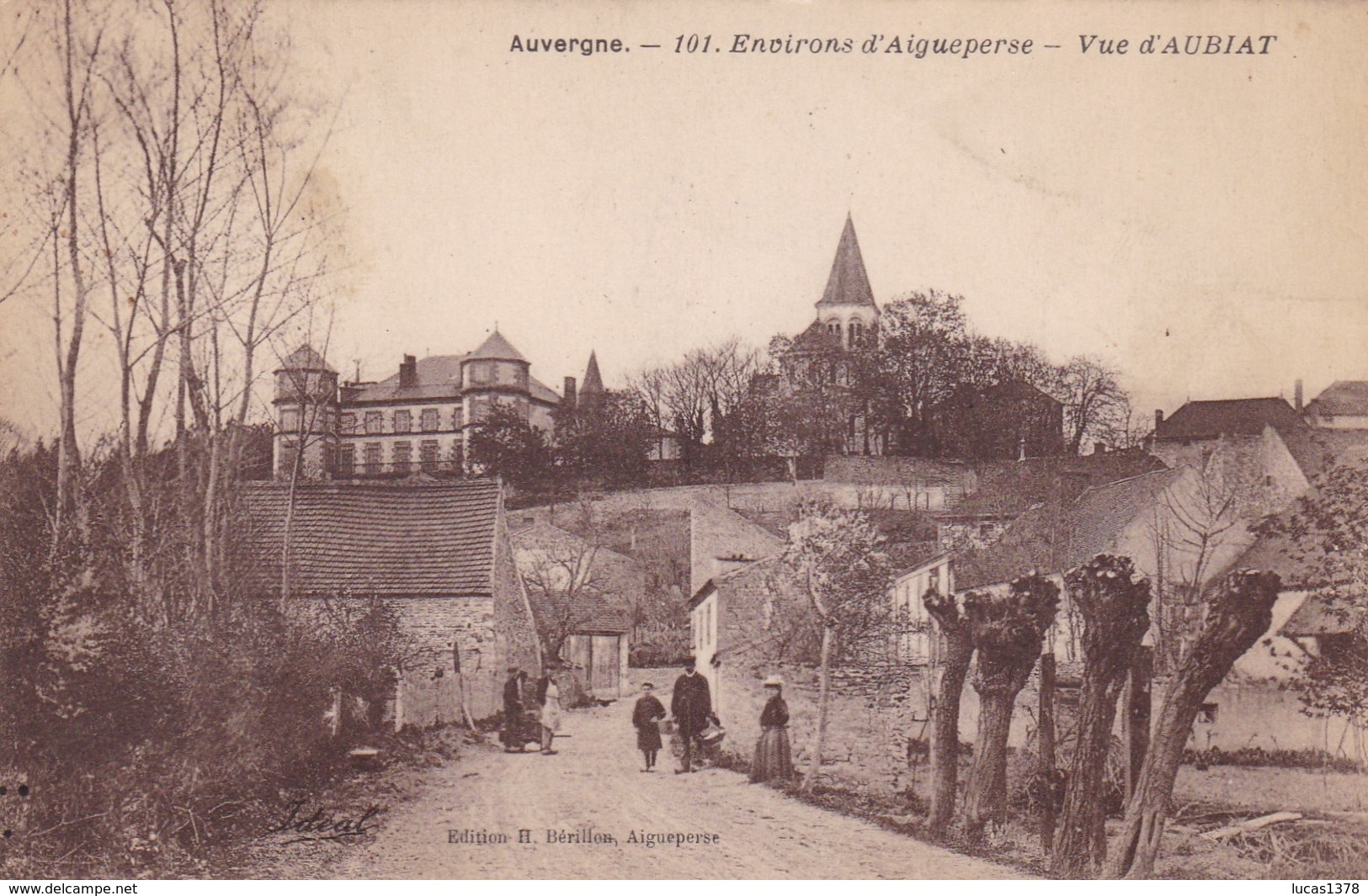 63 / ENVIRONS D AIGUEPERSE / VUE D AUBIAT / JOLIE CARTE - Aigueperse