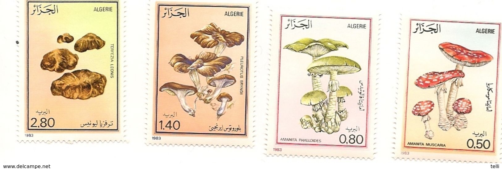 ALGÉRIE Scott 716-719 Yvert 787-790 (4) ** Cote 8,50 $ 1983 - Algérie (1962-...)