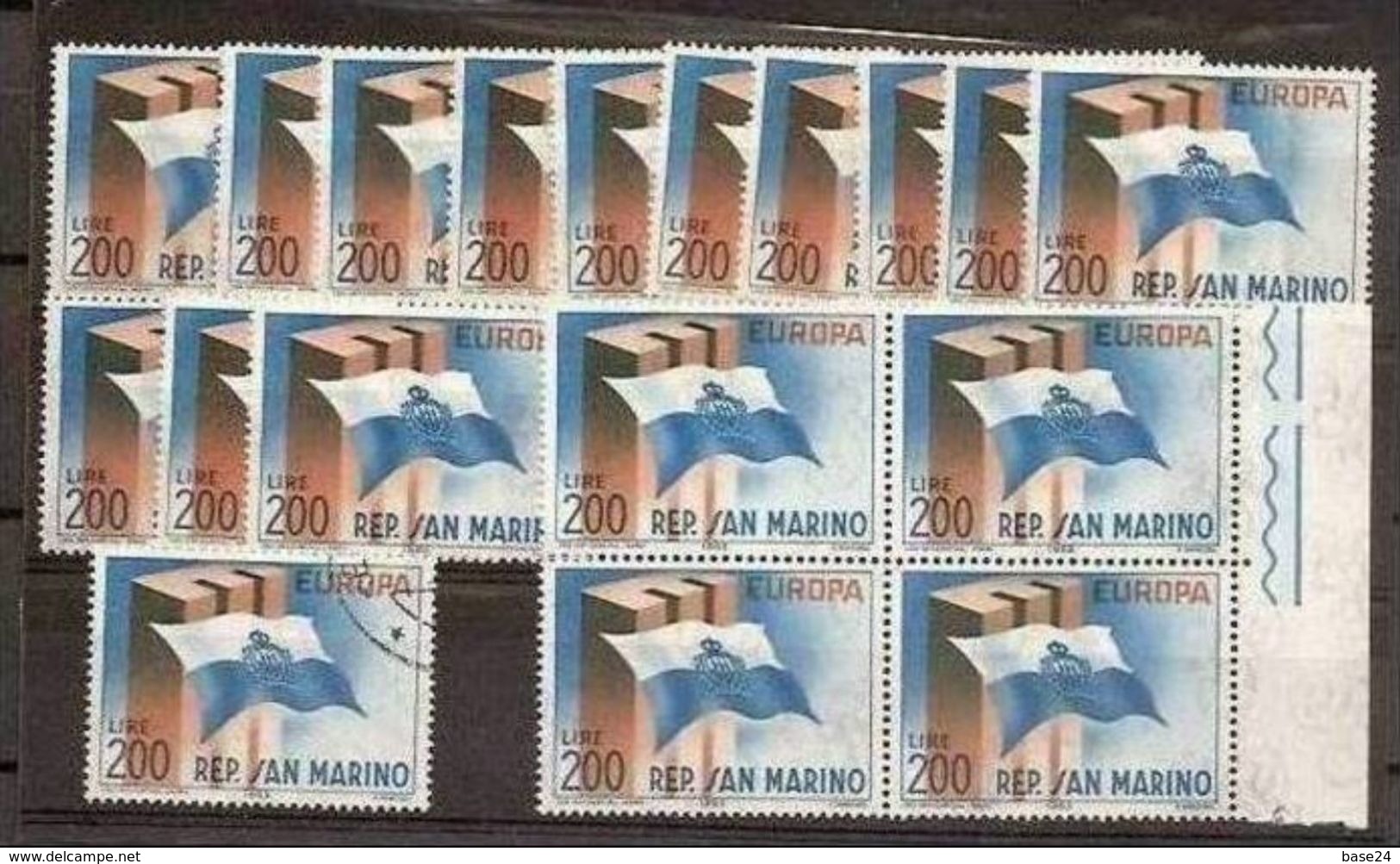 1963 San Marino Saint Marin EUROPA CEPT EUROPE 18 Serie: 17 MNH**+1 USED - 1963