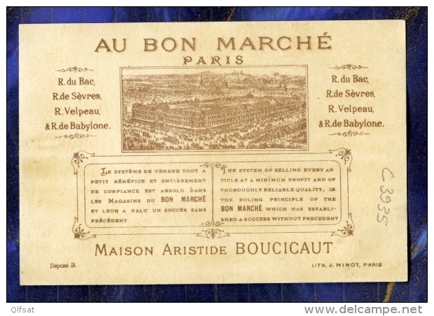 Chromo Au BON MARCHE Bm230 MINOT JOUET XVIII ROMANTISME Toys Romantism 1895' - Au Bon Marché