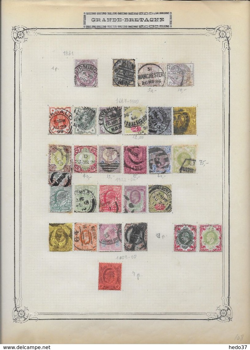 Grande Bretagne - Collection Vendue Page Par Page - Timbres Oblitérés / Neufs * - B/TB - Collections