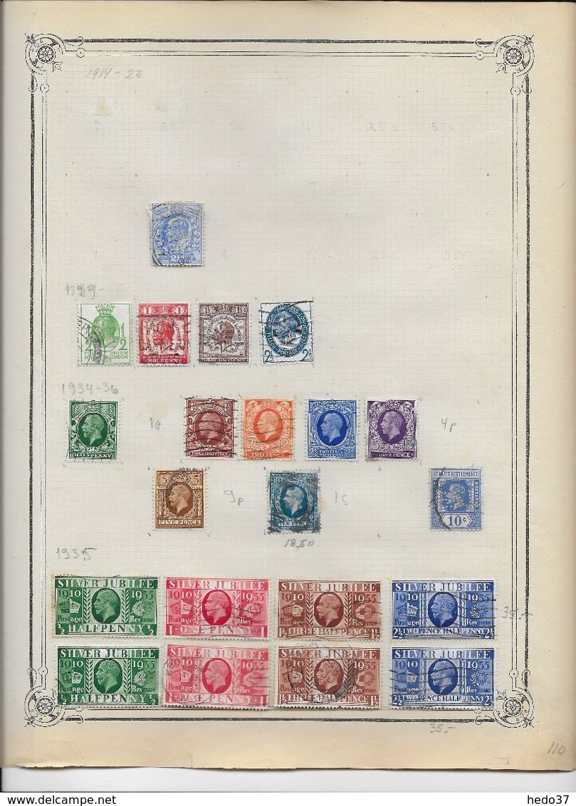 Grande Bretagne - Collection Vendue Page Par Page - Timbres Oblitérés / Neufs * - B/TB - Collections