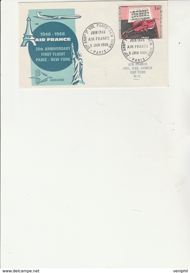 PREMIERS VOLS DIVERS AIR FRANCE - LOT DE  4 LETTRES -ANNEE 1966-74 -75 - 1960-.... Storia Postale