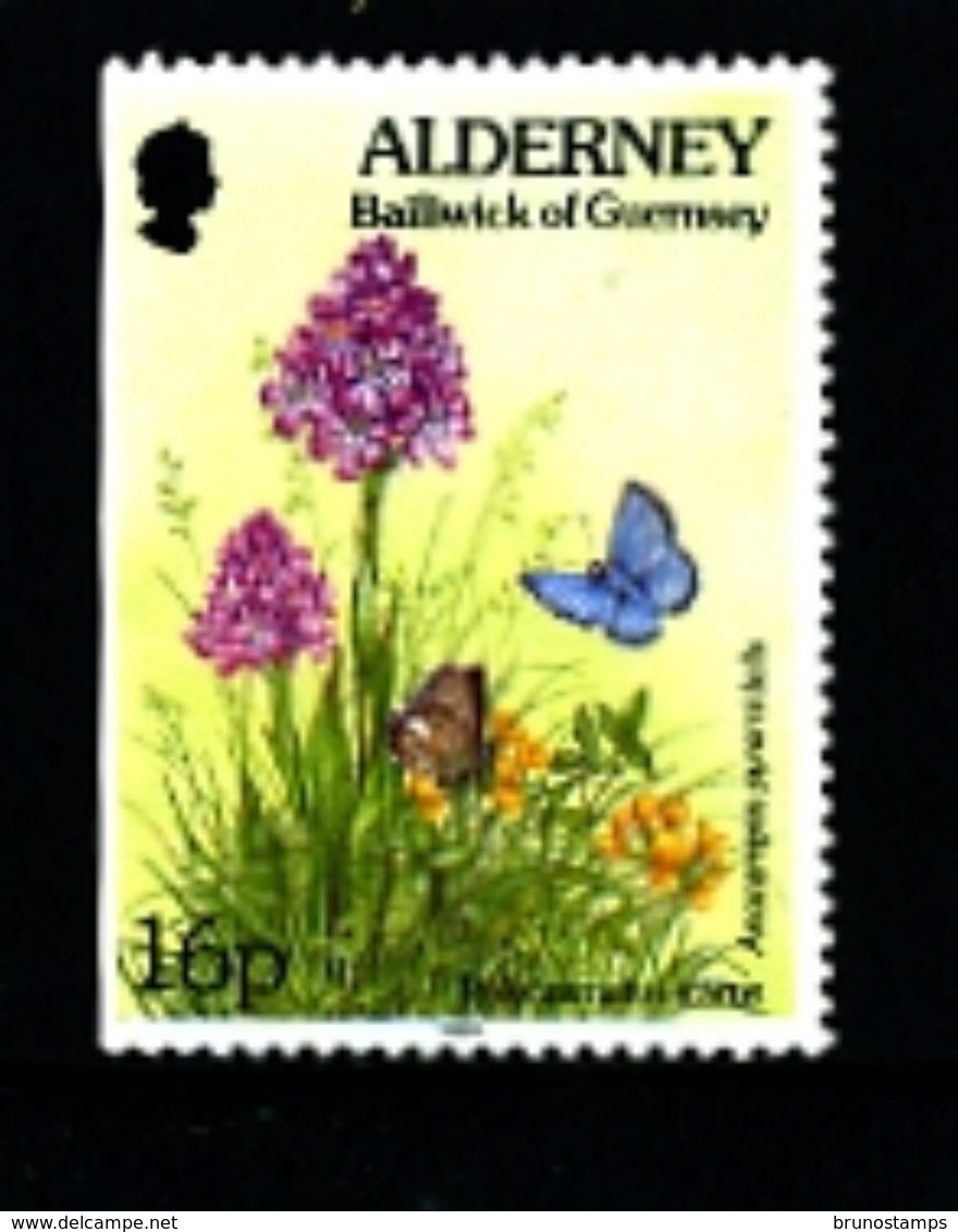 ALDERNEY - 1994  FLORA & FAUNA  16p  EX BOOKLET  IMPERF LEFT  MINT NH - Alderney