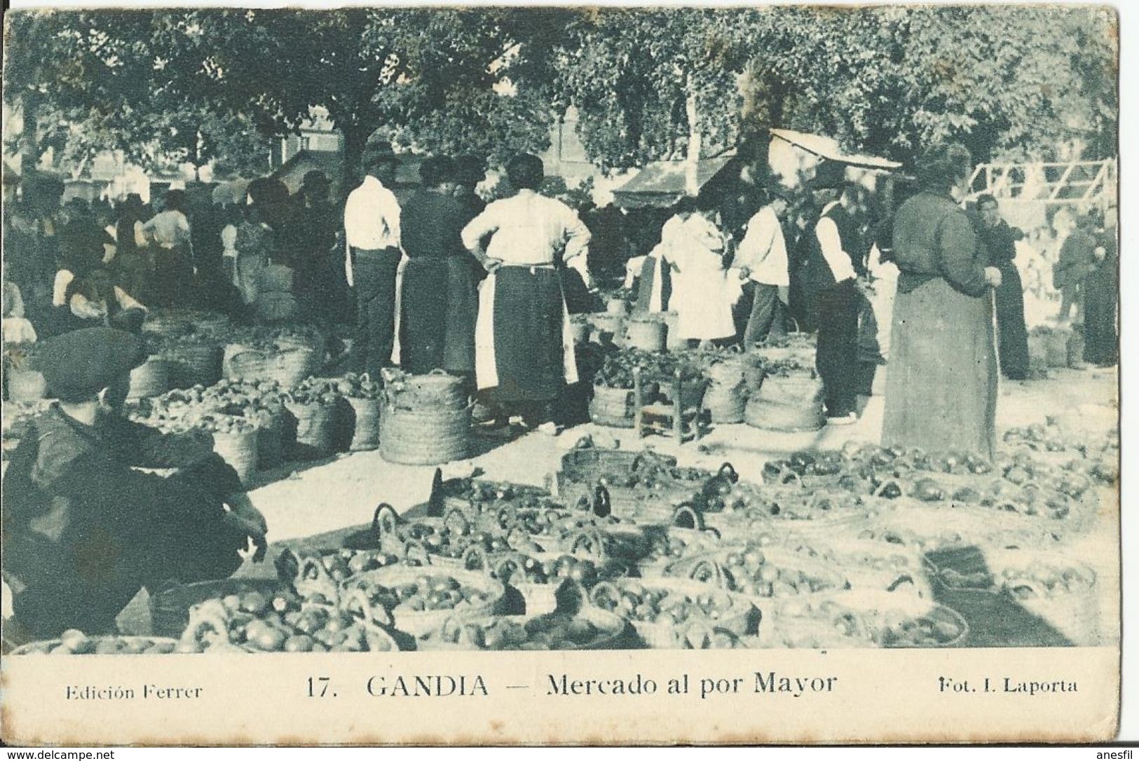 Gandia. "Valencia"  Mercado Al Por Mayor - Valencia