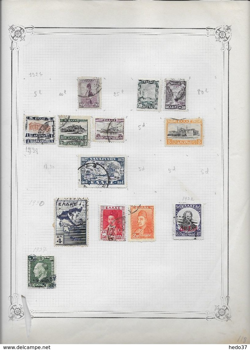 Grèce - Collection Vendue Page Par Page - Timbres Oblitérés / Neufs * - B/TB - Sammlungen