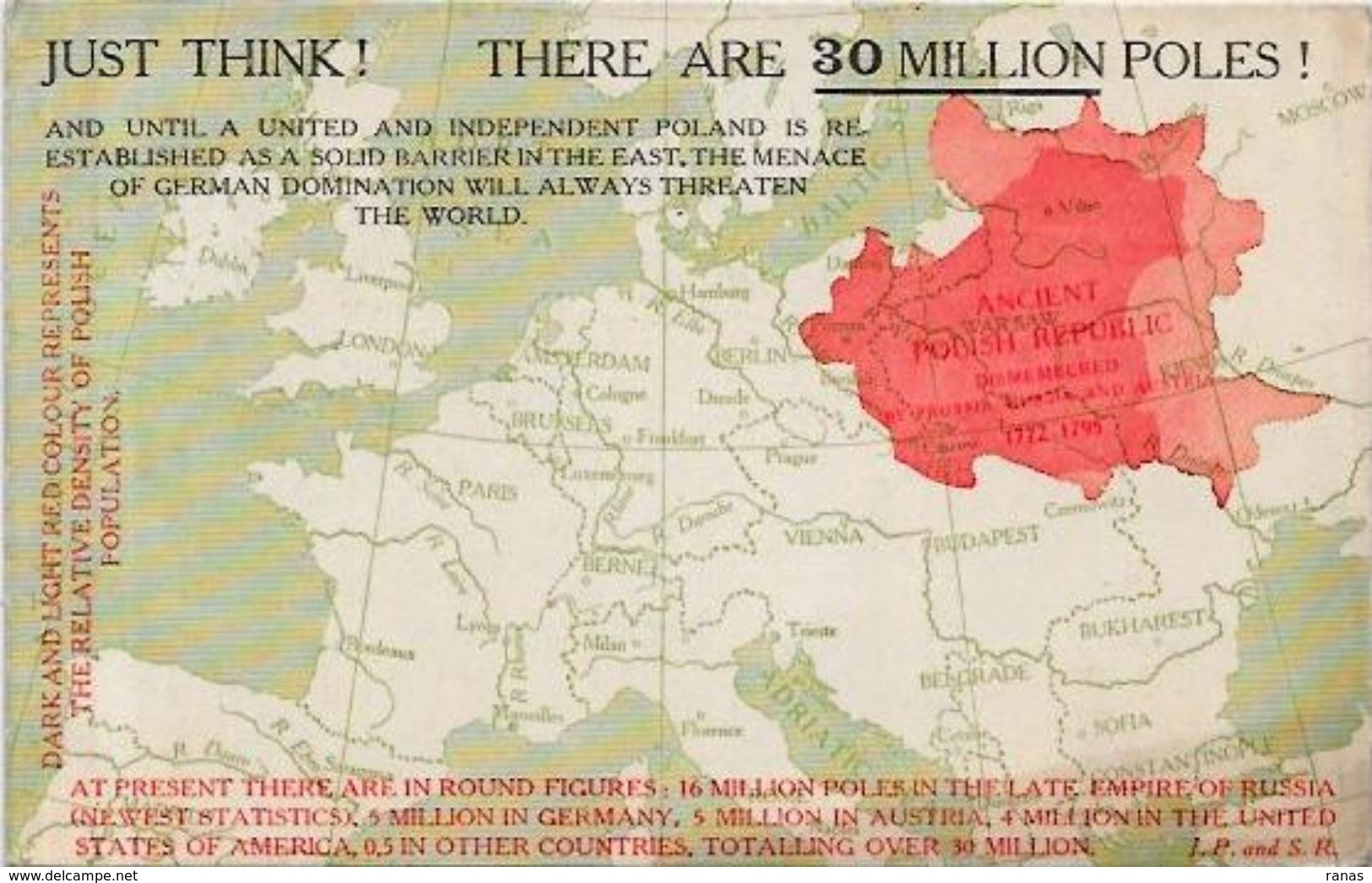 CPA Pologne Poland Polen Polska Circulé Croatie Lituanie Maps Voir Scan Du Dos - Poland