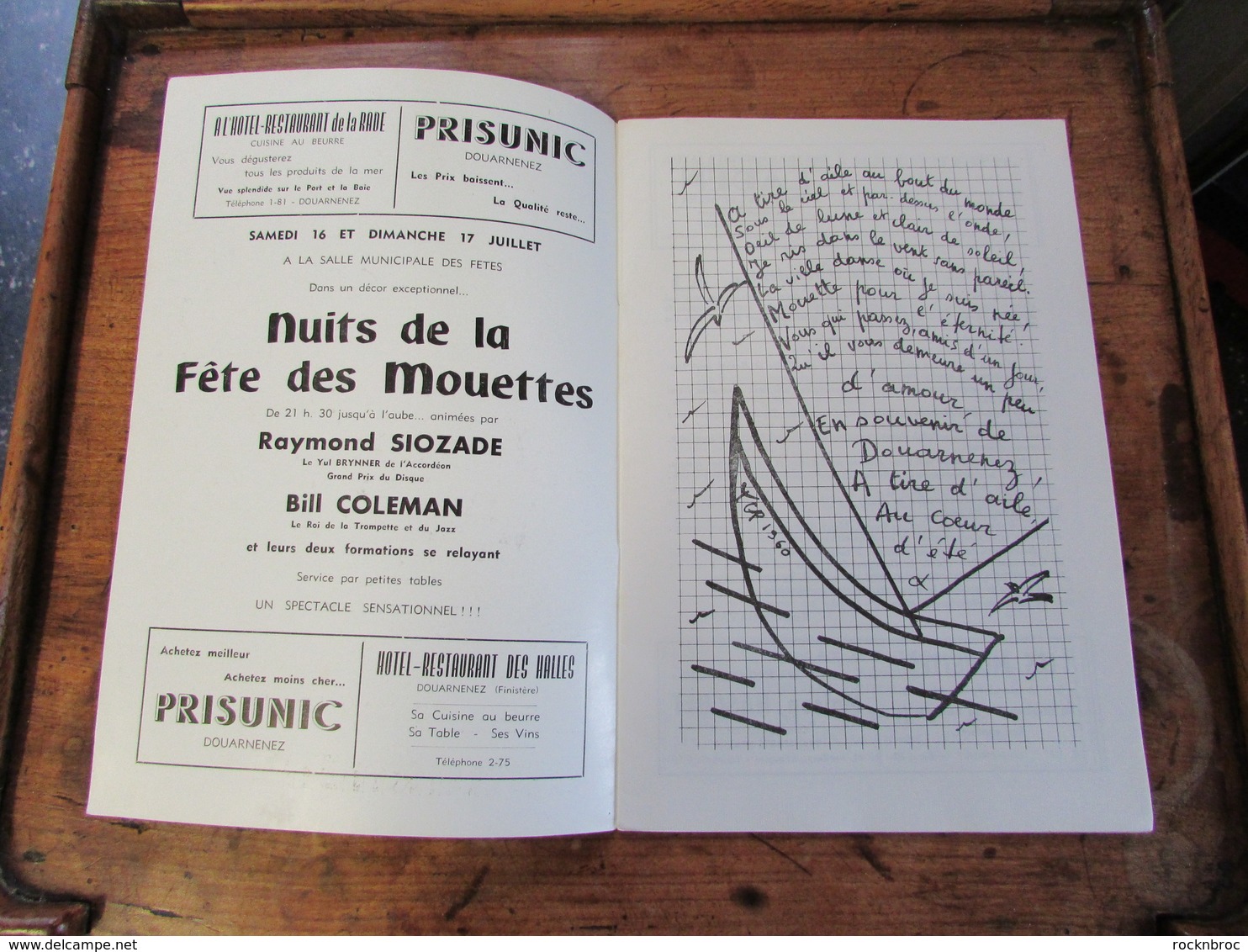 Fête Des Mouettes - Douarnenez Finistère Bretagne - Lot De 3 Anciens Programmes (1960, 1963, 1965) - Programmes