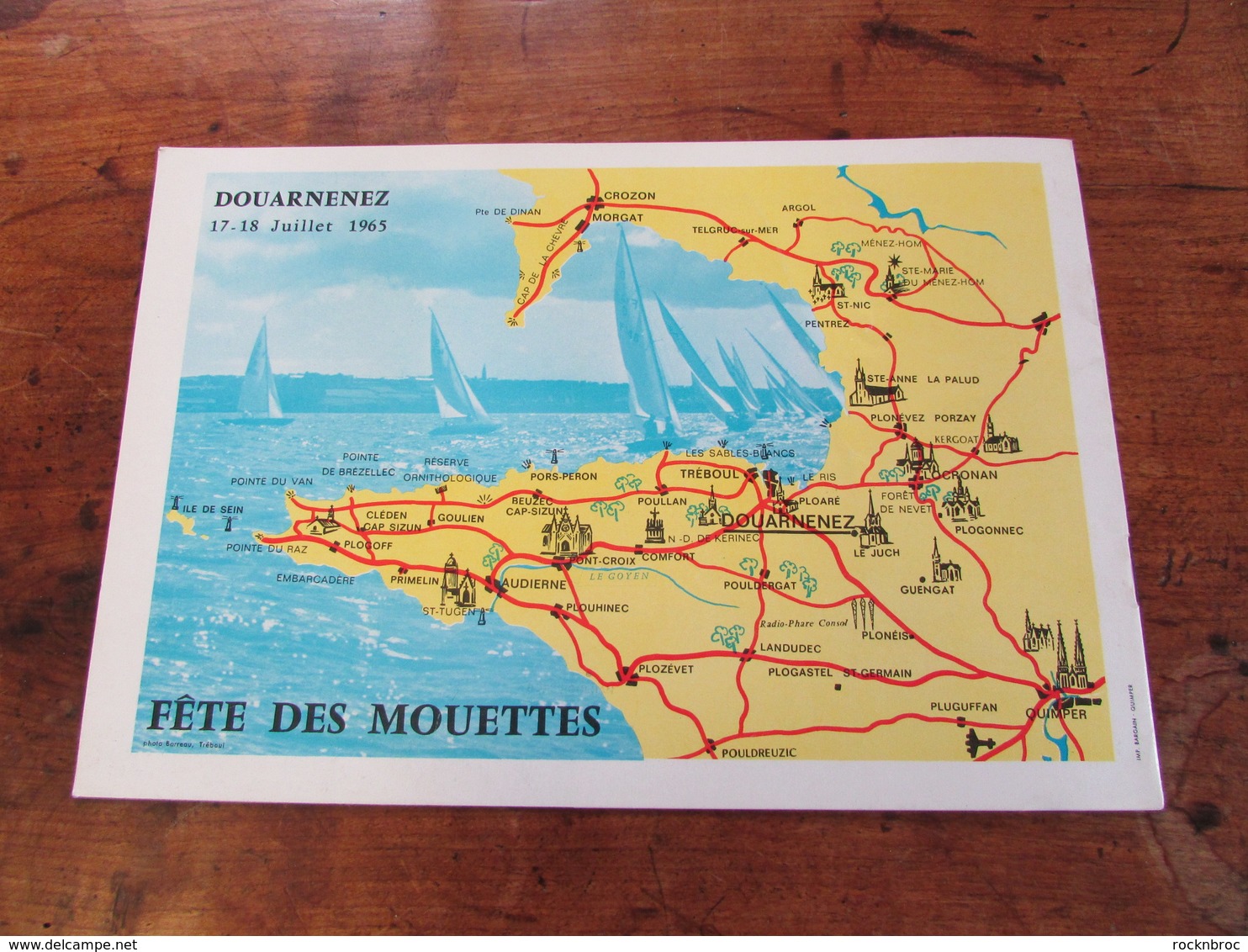 Fête des Mouettes - Douarnenez Finistère Bretagne - Lot de 3 anciens programmes (1960, 1963, 1965)