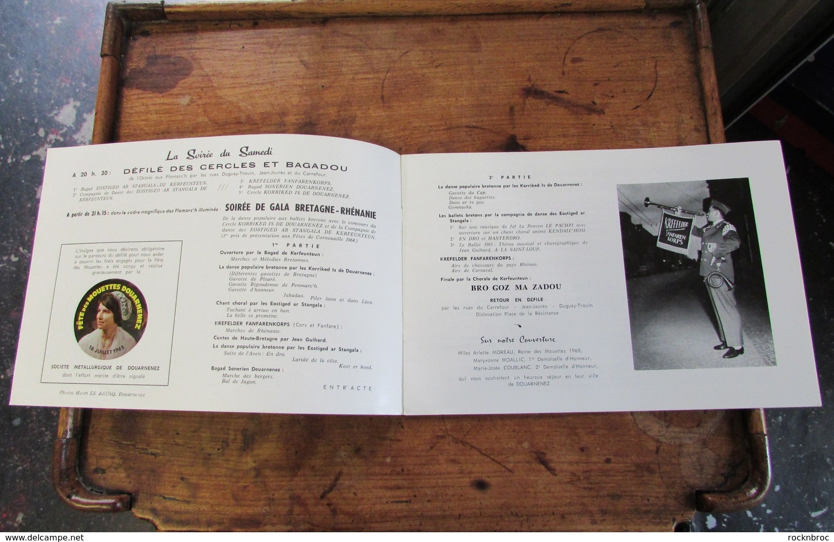 Fête des Mouettes - Douarnenez Finistère Bretagne - Lot de 3 anciens programmes (1960, 1963, 1965)