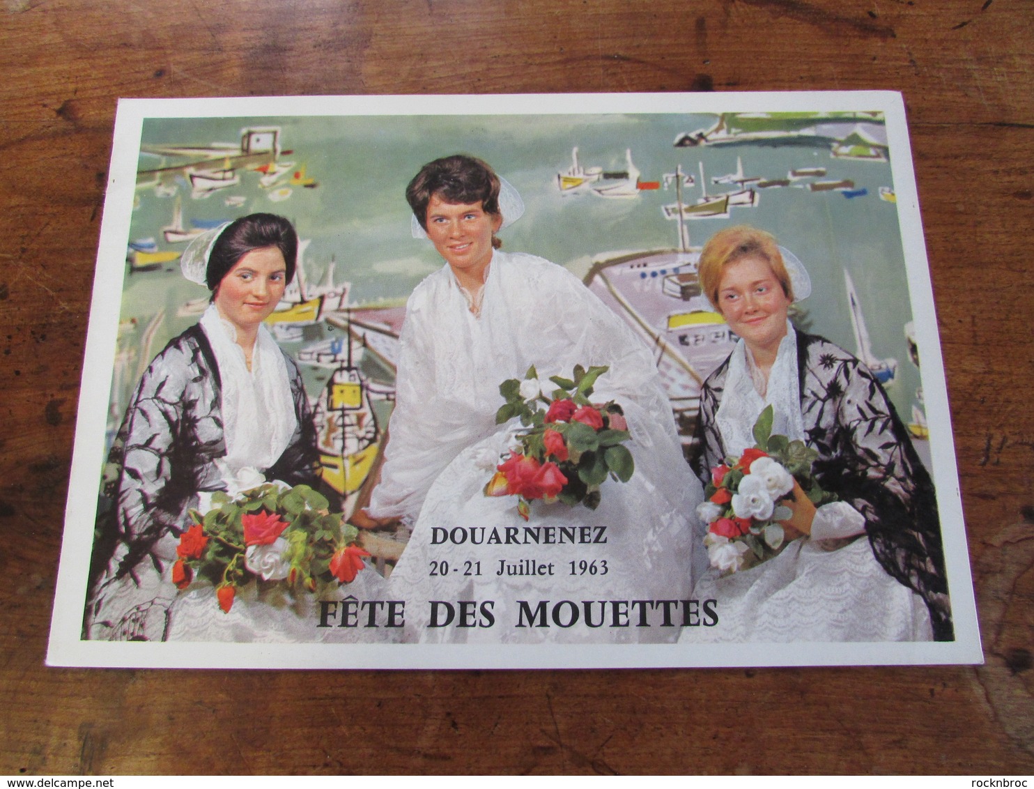 Fête des Mouettes - Douarnenez Finistère Bretagne - Lot de 3 anciens programmes (1960, 1963, 1965)