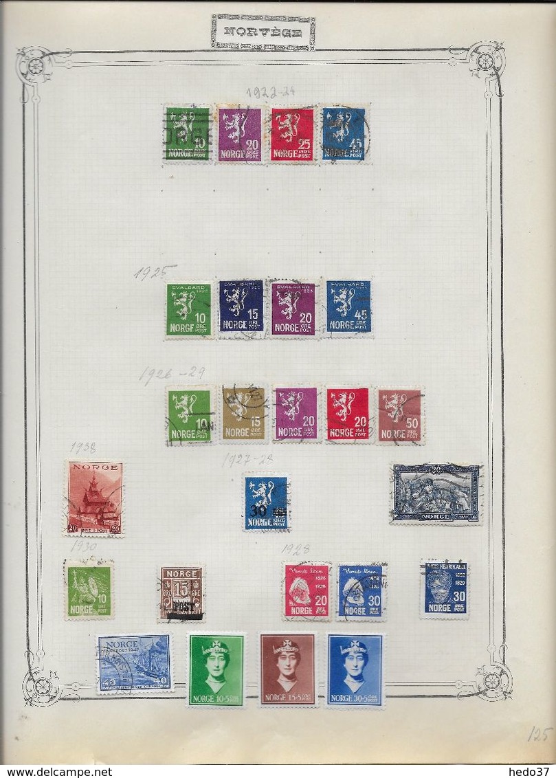Norvège - Collection Vendue Page Par Page - Timbres Oblitérés / Neufs * - B/TB - Collections