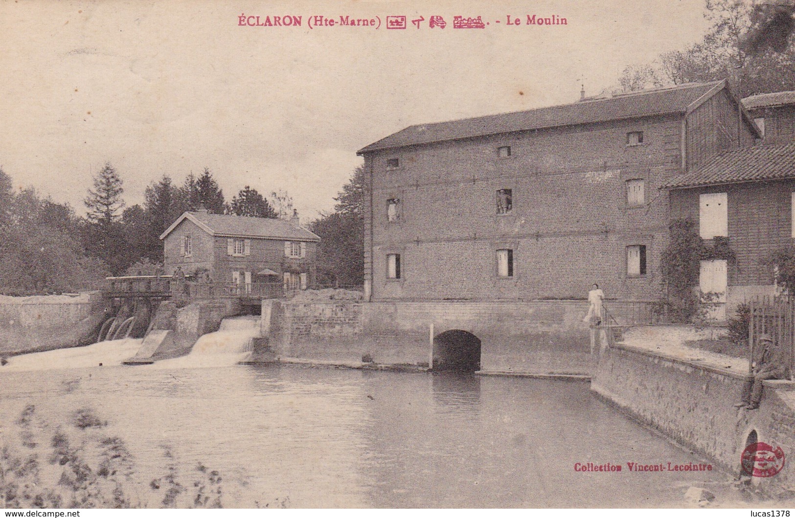 52 / ECLARON / LE MOULIN / JOLIE CARTE ANIMEE - Eclaron Braucourt Sainte Liviere