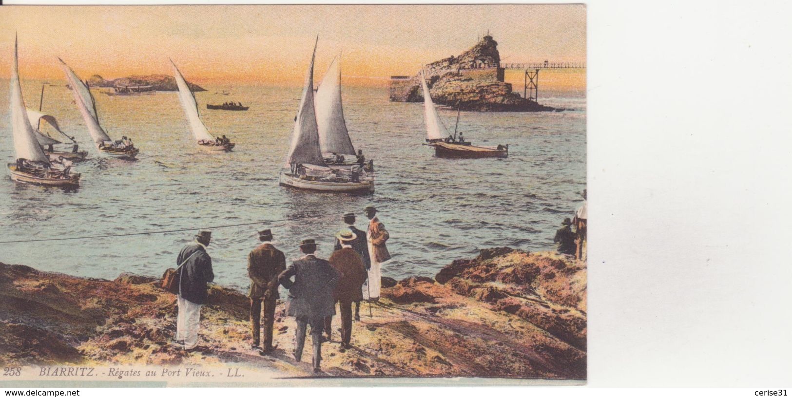 CPA -  258. BIARRITZ - Régates Au Port Vieux - Biarritz