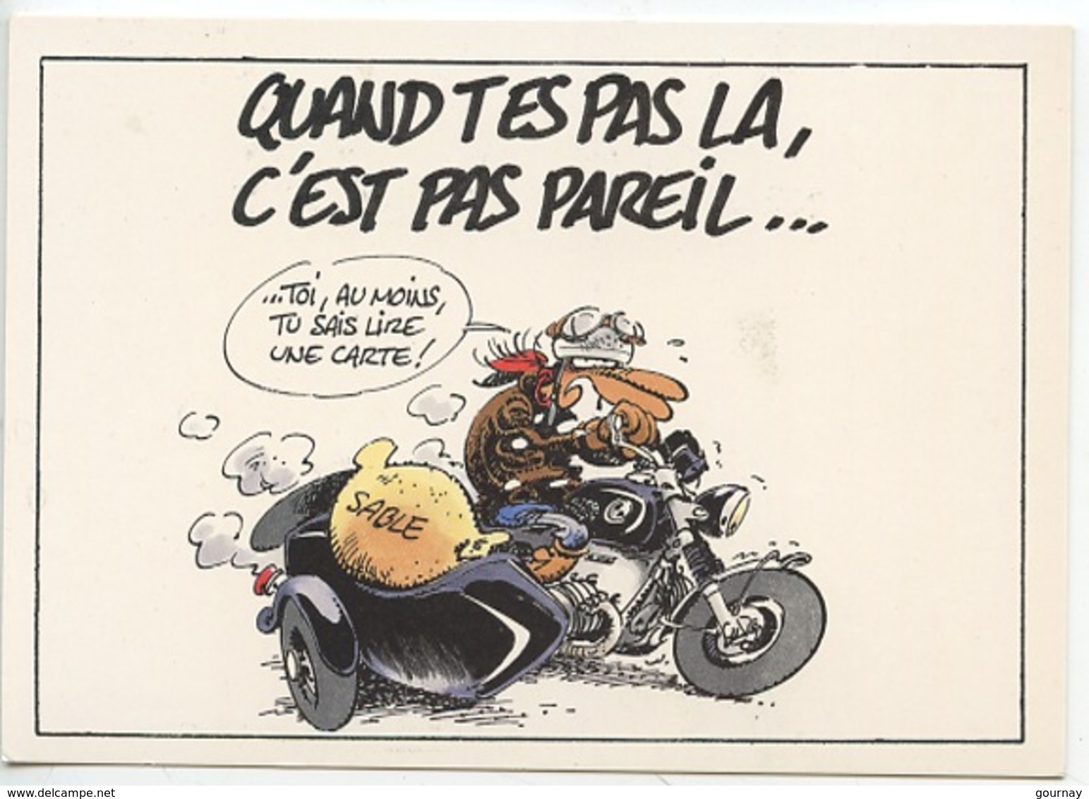 Joe Bar Team (Moto Humour Cp Vierge) Quand T'es Pas Là C'est Pas Pareil - Humour