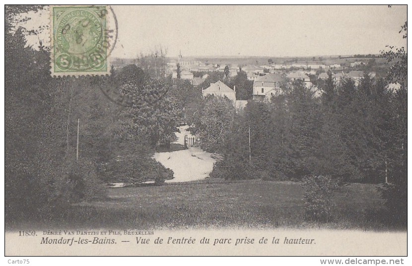 Luxembourg - Mondorf  Les Bains - Vue De L'entrée Du Parc - 1905 - Mondorf-les-Bains