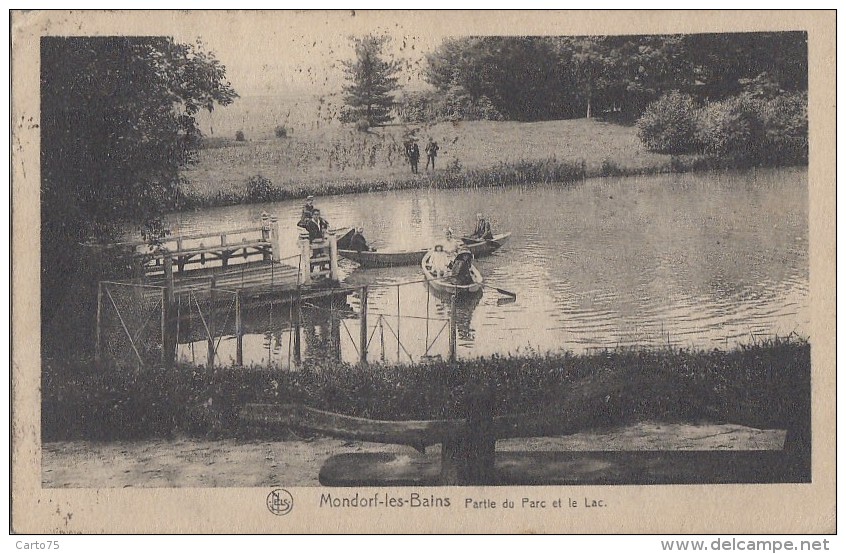 Luxembourg - Mondorf  Les Bains - Le Parc Et Le Lac - Barque - 1926 - Bad Mondorf