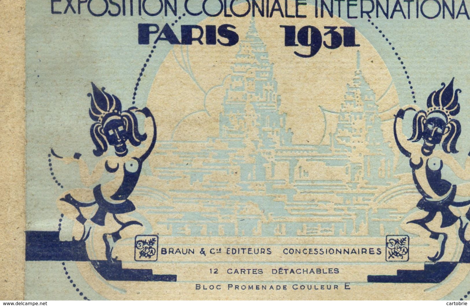 PARIS - EXPOSITION COLONIALE INTERNATIONALE 1931 - Bloc Promenade Couleur - Album De 12 CARTES POSTALES - Ausstellungen