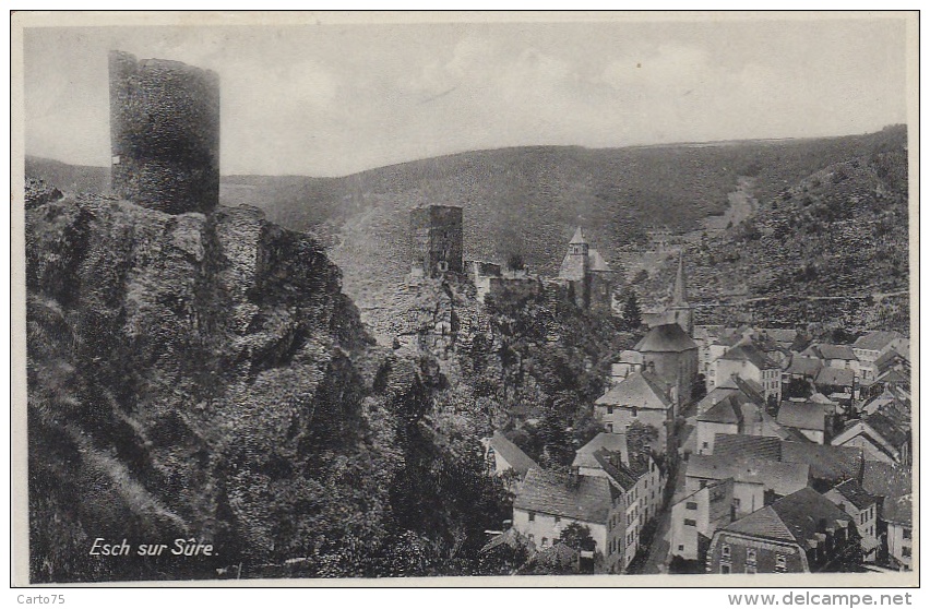 Luxembourg - Esch Sur Sûre - Panorama Ville Château - 1934 - Esch-Sauer