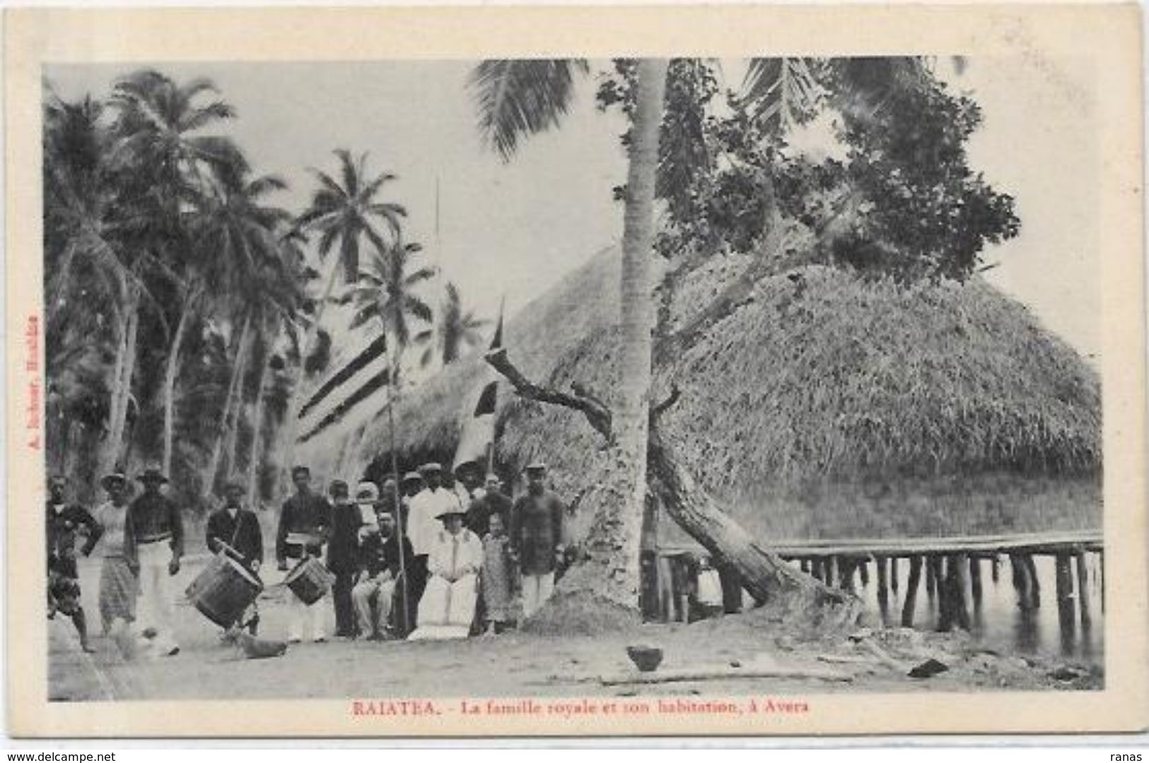 CPA Tahiti Raiatea, La Famille Royale Avera Royalty Océanie Non Circulé RARE - Polynésie Française
