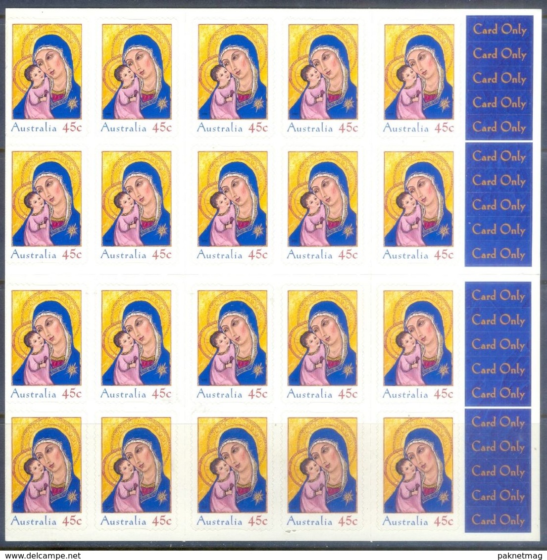 E35- Australia Christmas.  Self Adhesive Stamps. - Other & Unclassified