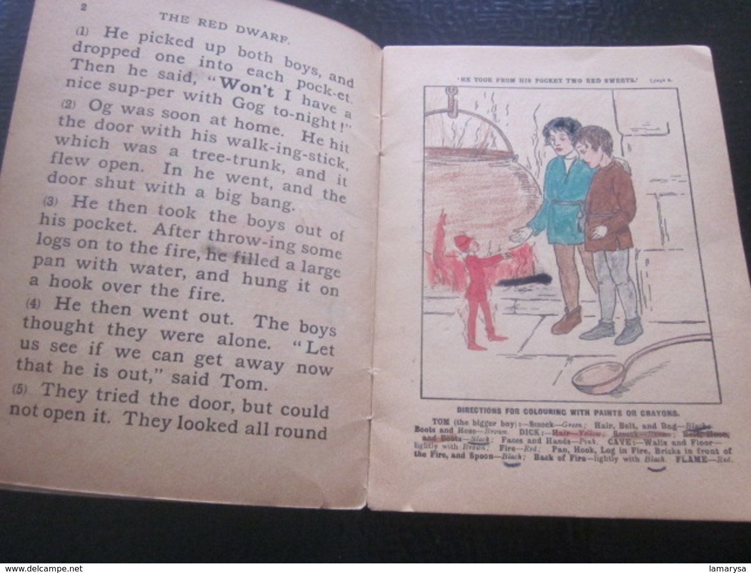 The Red Dwarf Note Book The "A.L."Tiny Readears Being Stories And Pictures For A Little Ones Arnold & Sons Ltd Leeds Gla - Sprookjes & Fantasie