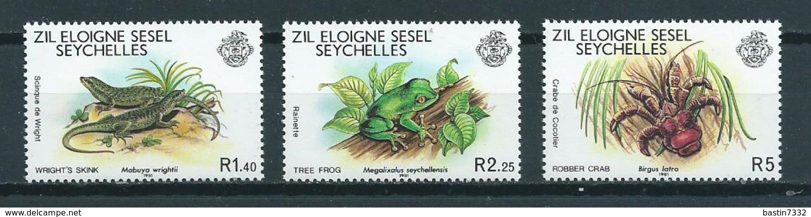 1981 Seychellen/Seychelles Zil Eloigne Sesel Complete Set Animals MNH/Postfris/Neuf Sans Charniere - Seychellen (1976-...)