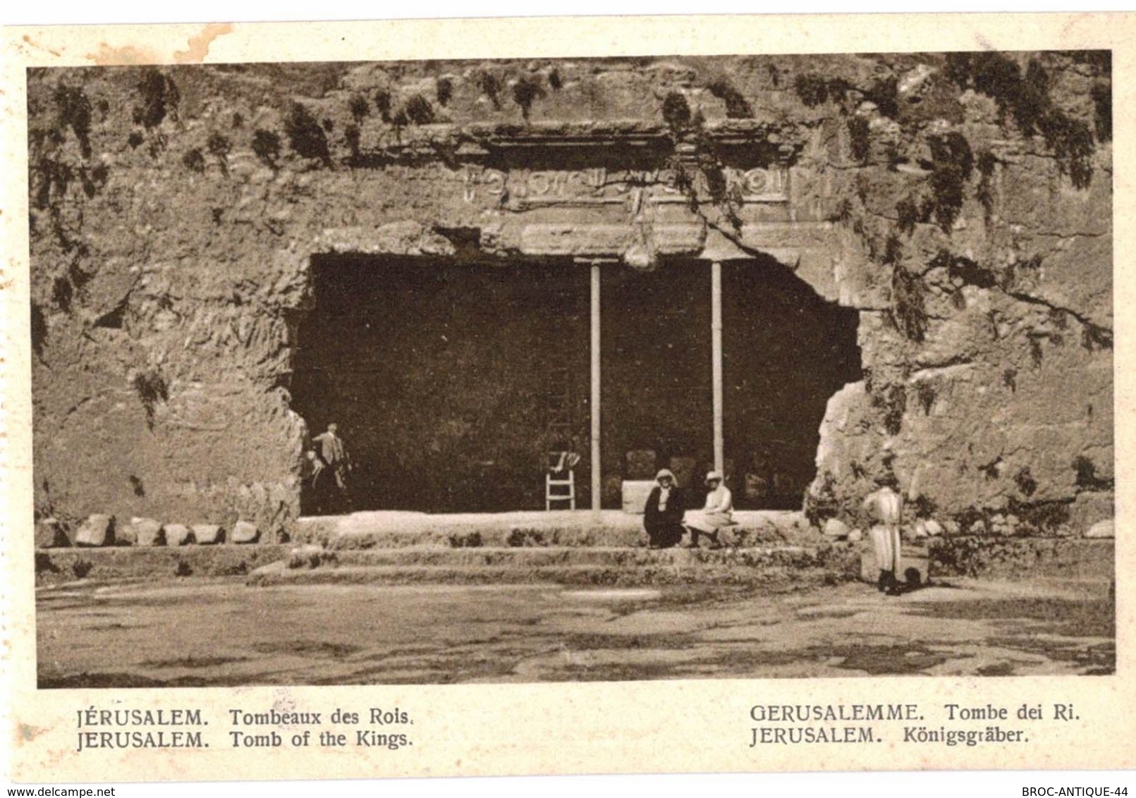 CPA N°21126 - LOT DE 6 CARTES DE JERUSALEM - NOTRE DAME DE FRANCE + UNE RUE + TOMBEAUX DES ROIS - Palestine