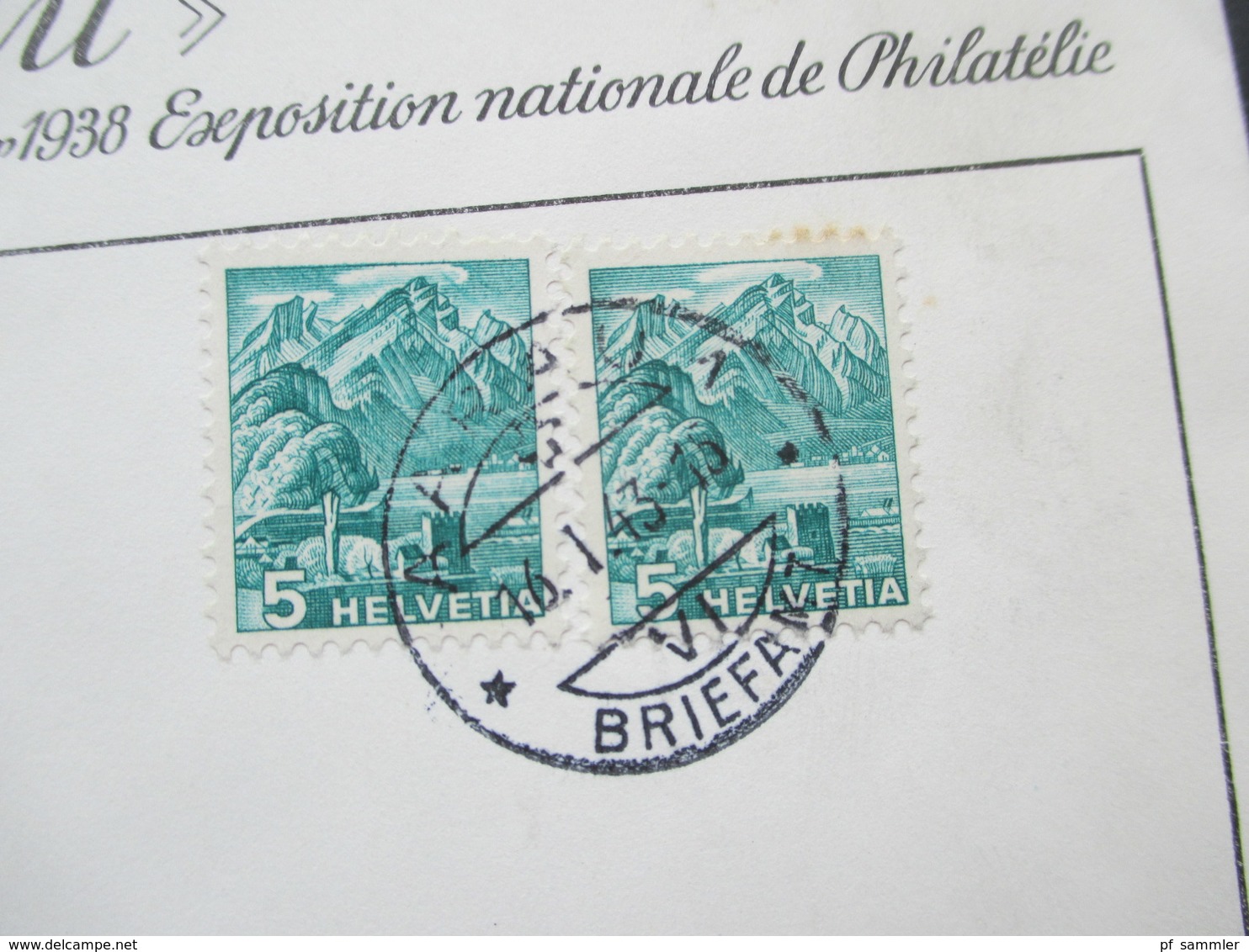 Schweiz 1943 Brief Der Nationalen Briefmarken Ausstellung Exposition Nationale De Philatelie. Aarau. Drucksache - Briefe U. Dokumente