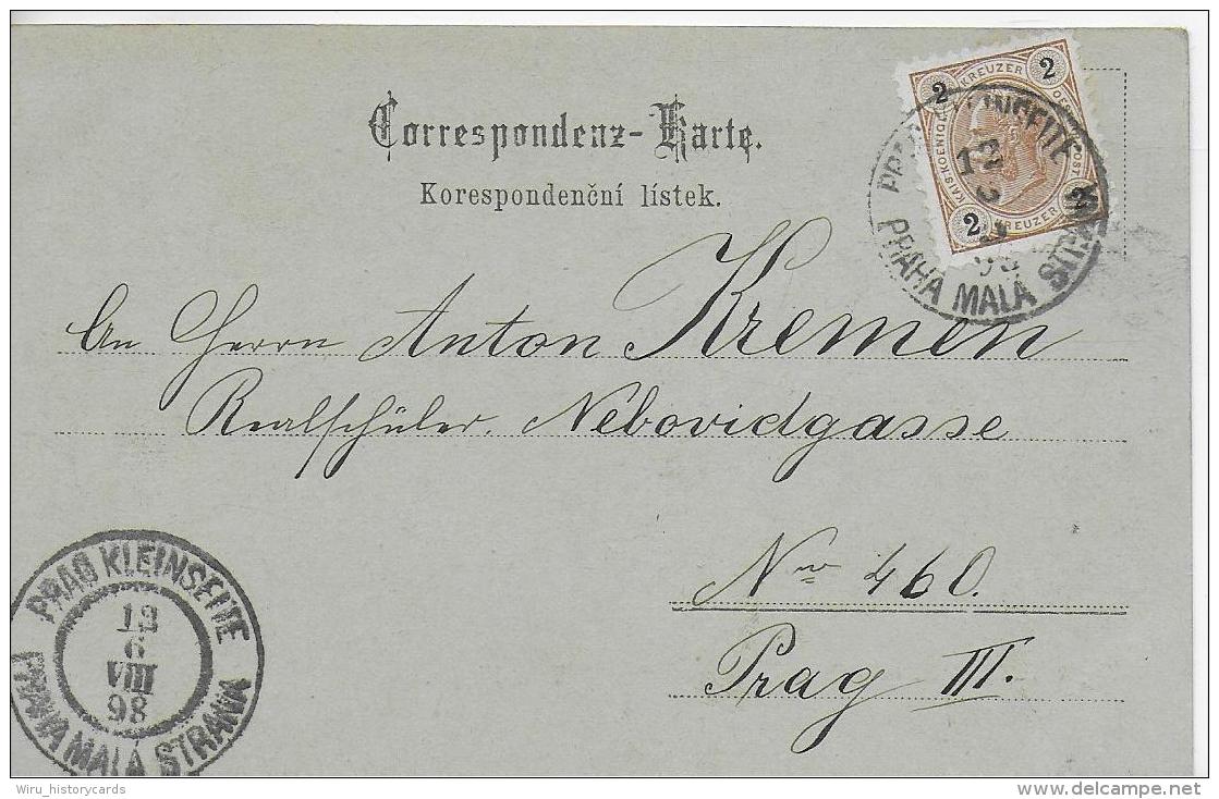 AK 0883  Gruss Aus Prag - Tein Kirche Im Mondschein Um 1899 - Tschechische Republik