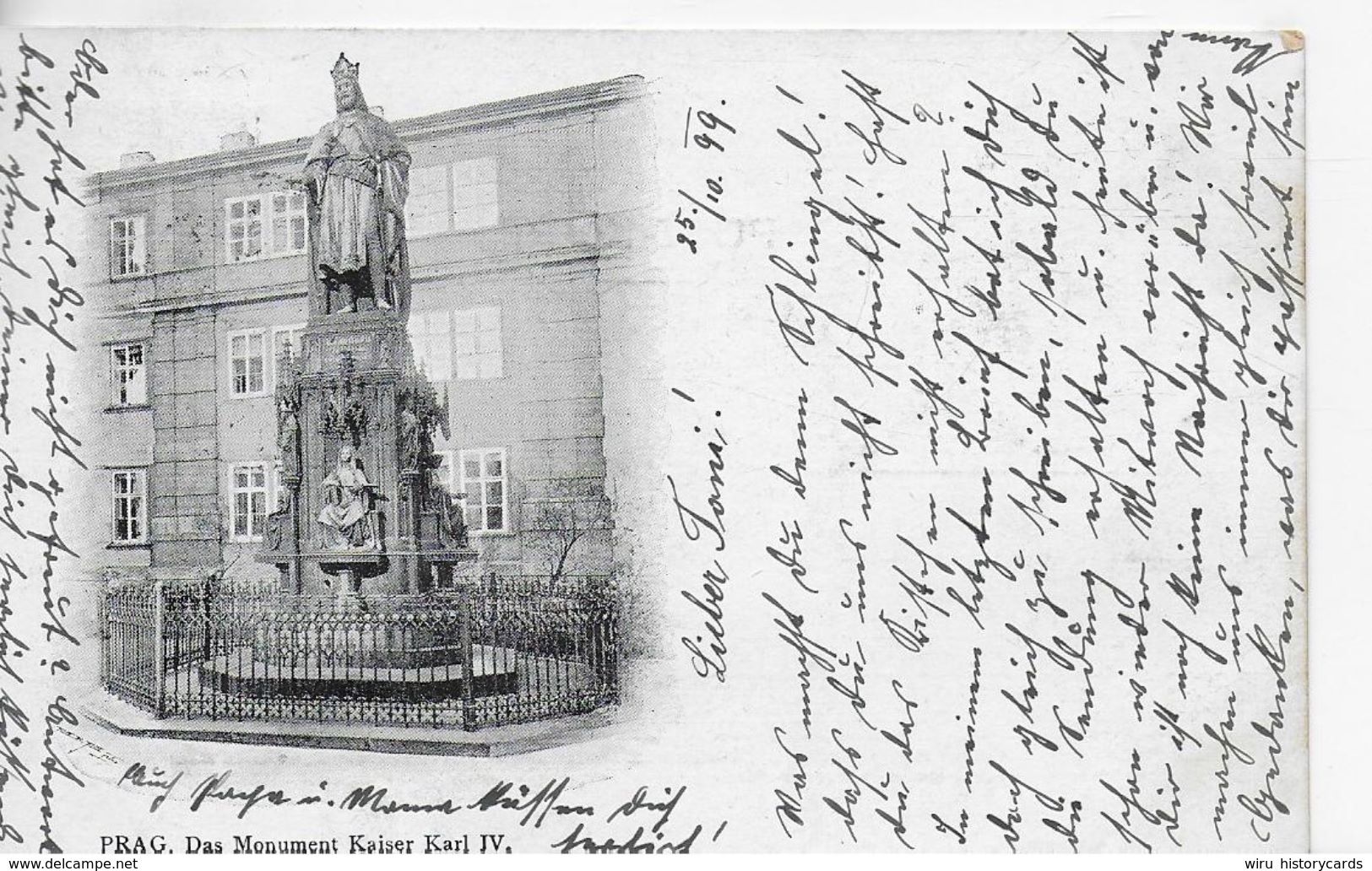 AK 0883  Prag - Monument Kaiser Karl IV Um 1899 - Czech Republic