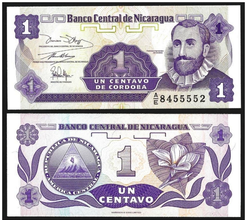 NICARAGUA 1 CENTAVO ND 1991 P 167 UNC - Nicaragua