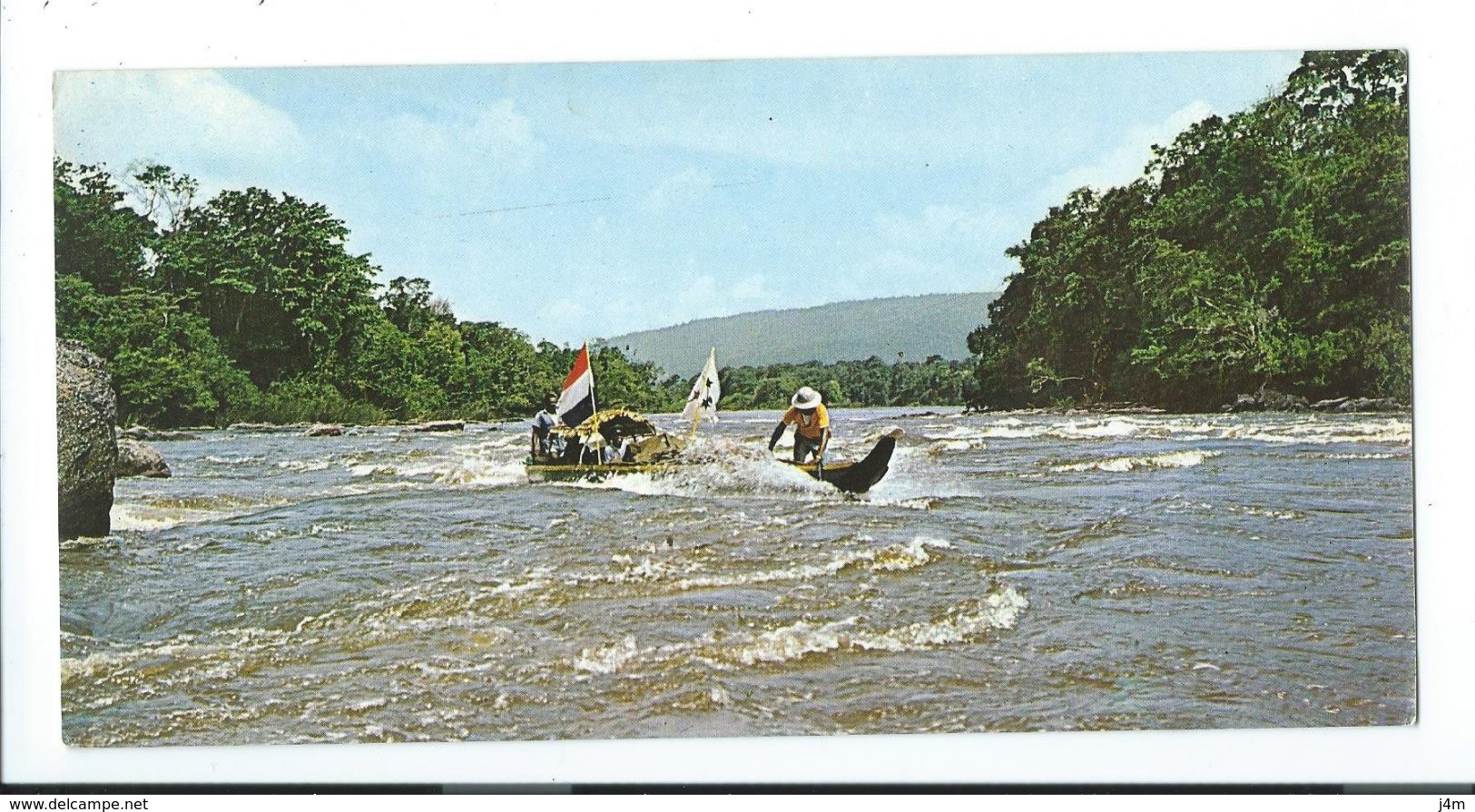 GUYANE FRANCAISE.. Pirogue Dans Lesrapides... édit. G. Delabergerie 261 - Autres & Non Classés