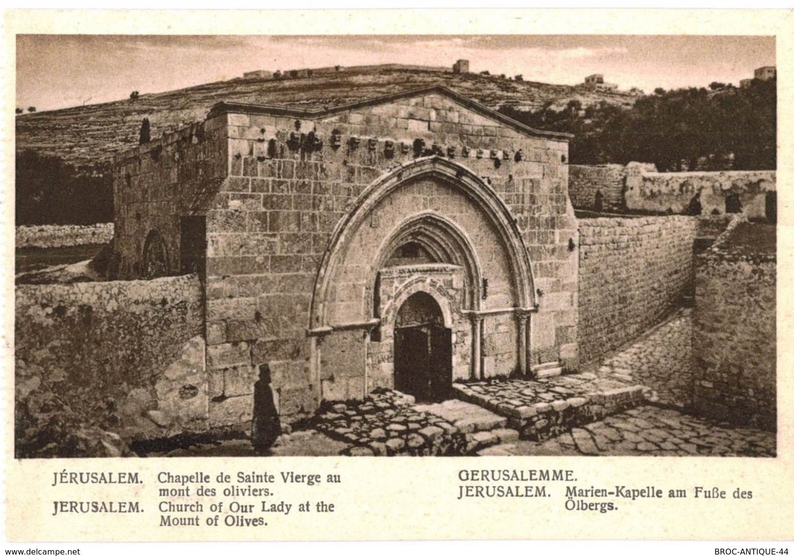 CPA N°21136 - LOT DE 5 CARTES DE JERUSALEM - TOMBEAU OU CHAPELLE DE LA VIERGE + VALLEE DE JOSAPHAT - Palestine