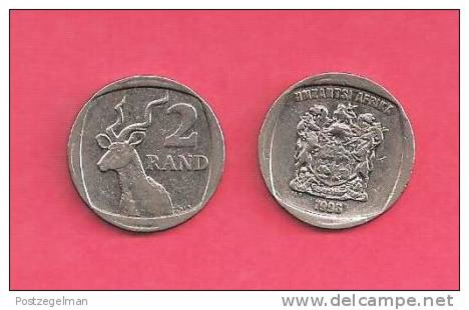 SOUTH AFRICA  1998 Nicely Used 2 Rand Coin Nr. 165, C1340 - South Africa