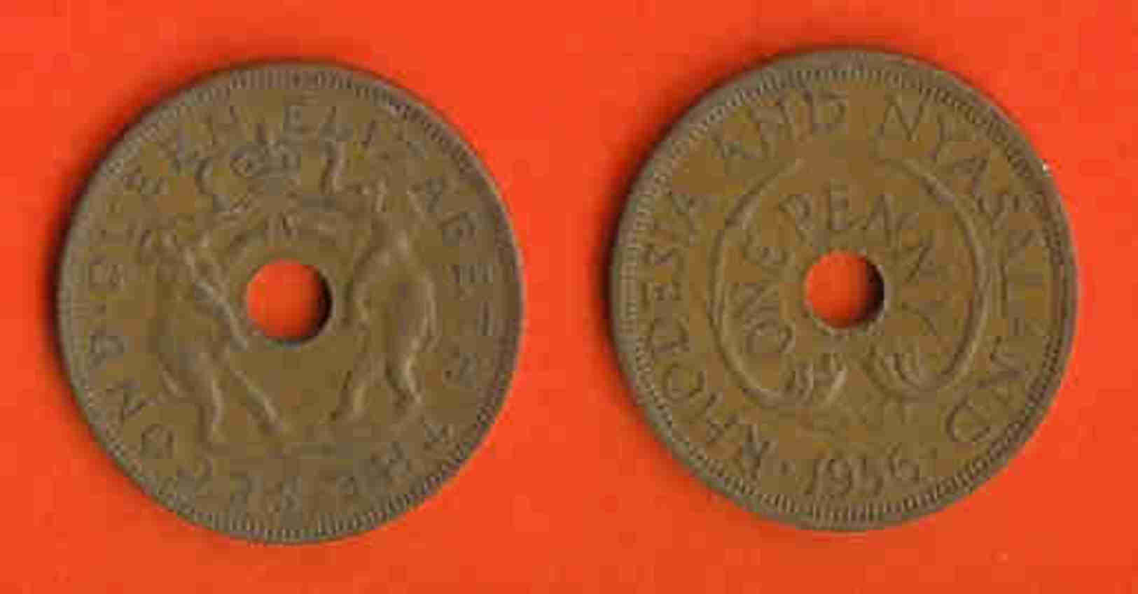 RHODESIA-NYASSALAND 1955-1964 Coin 1P Bronze  KM2. C-188 - Malawi