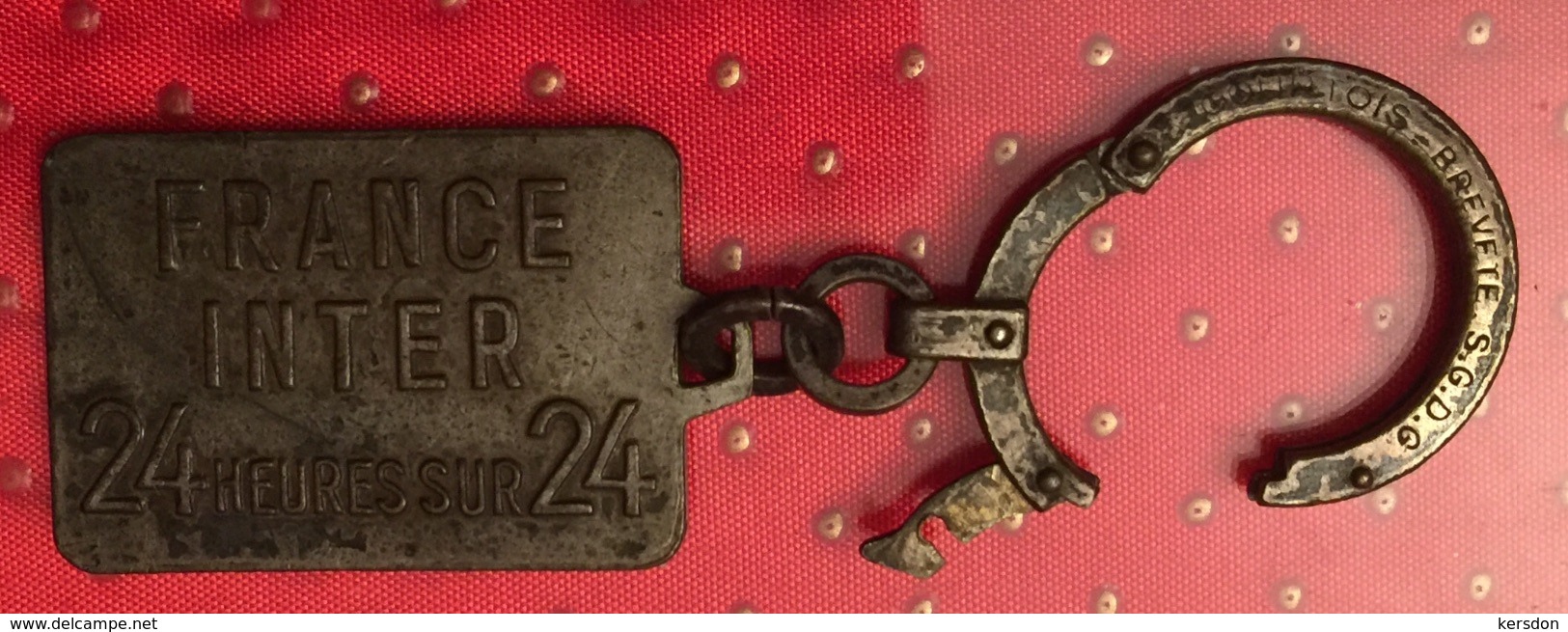 Porte Clef De Marque ORTF En Métal Ancien - Other & Unclassified