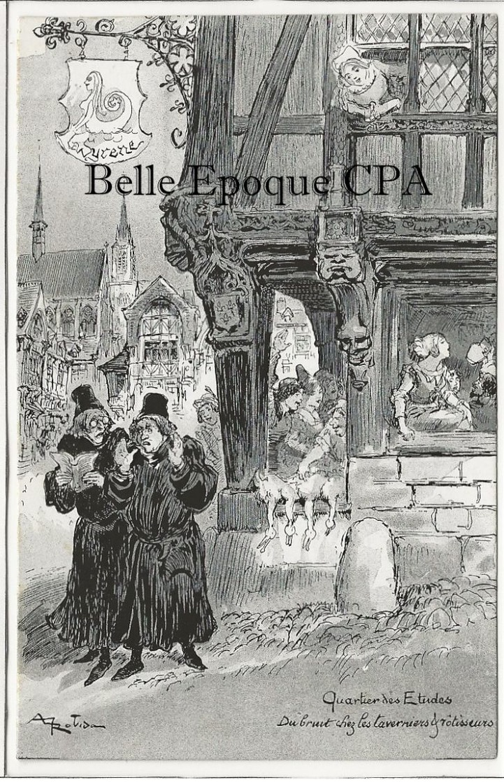 75 - Le Vieux PARIS Pittoresque & Légendaire / X12 Cartes Avec Pochette ++++ Illustration A. ROBIDA ++++ Complet - Konvolute, Lots, Sammlungen