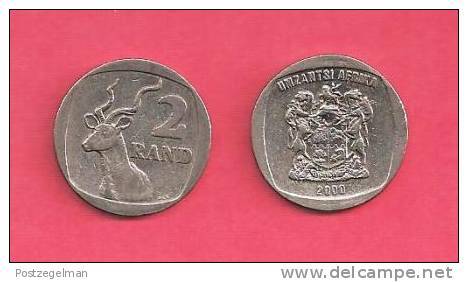 SOUTH AFRICA  2000 Nicely Used 2 Rand Coin Nr. 165 - Zuid-Afrika