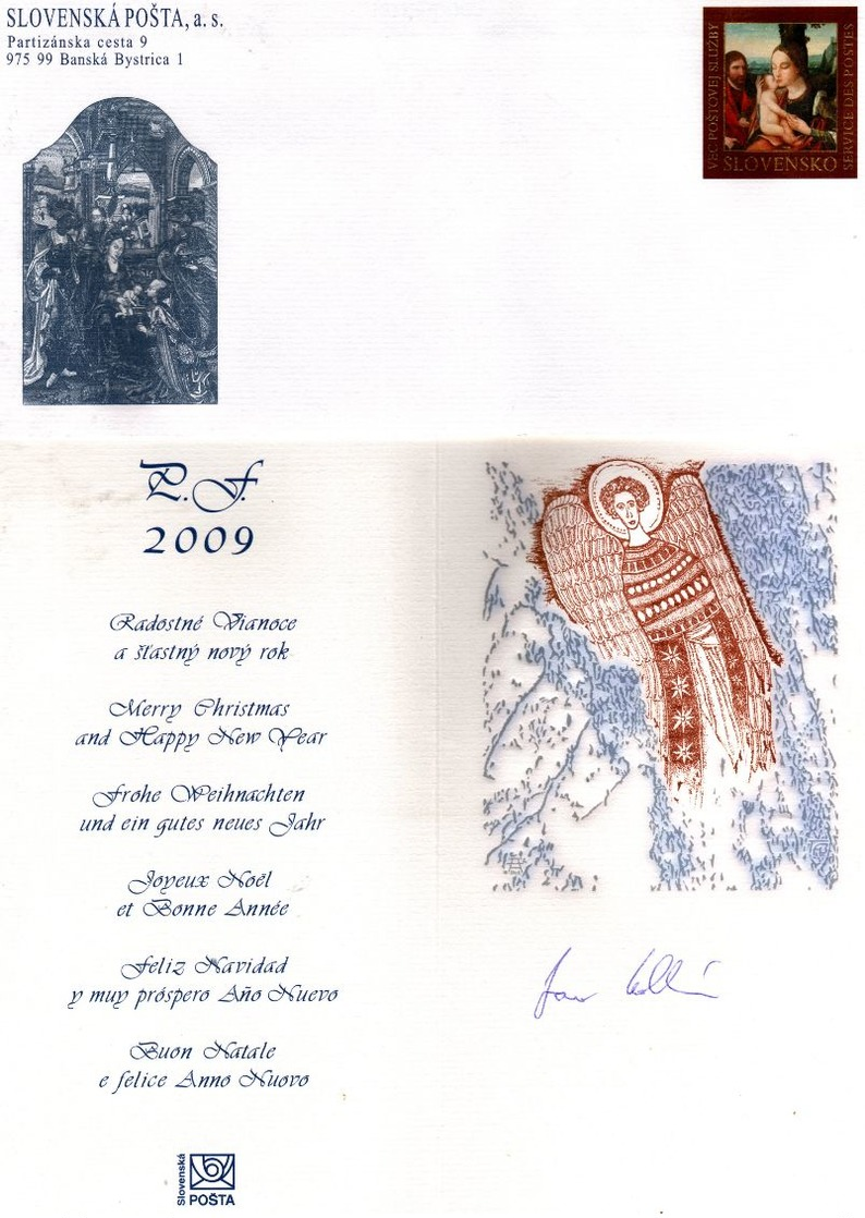 289-SLOVAKIA 2008 POSTAL STATIONERY- MINISTRY OF TRANSPORT, POSTS AND TELECOMMUNICATIONS OF THE  SLOVAK REPUBLIC **MNH5B - Briefe