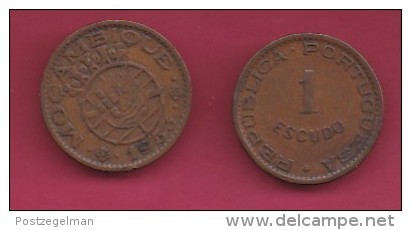 MOZAMBIQUE, 1953, 1 Escudo VF, KM 82, C2838 - Mozambique