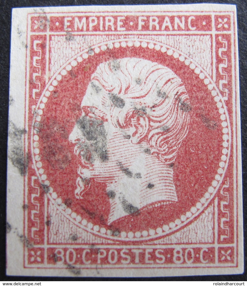 LOT FD/1530 - NAPOLEON III N°17A Carmin Clair - Cote : 70,00 € - 1853-1860 Napoleon III