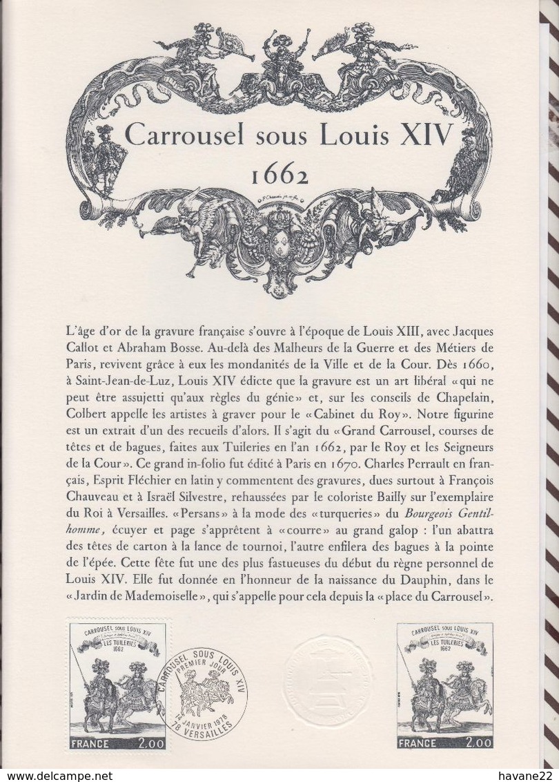 FEUILLET (s) DOCUMENT (s)  PHILATELIQUE(s) 1ER JOURS ANNEE COMPLETE 1978 j'ai scanné toutes les feuilles.... 56 scans