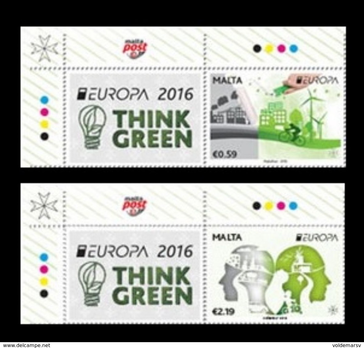 Malta 2016 Mih. 1927/28 Europa-Cept. Think Green (with Labels) MNH ** - Malta