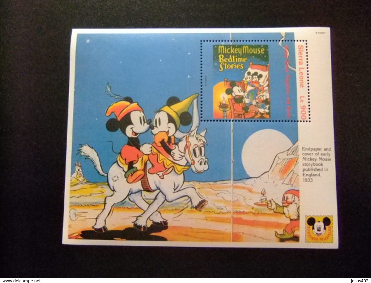 SIERRA LEONE 1992 WALT DISNEY Historias Para Dormir Yvert Bloc 210 ** MNH - Disney