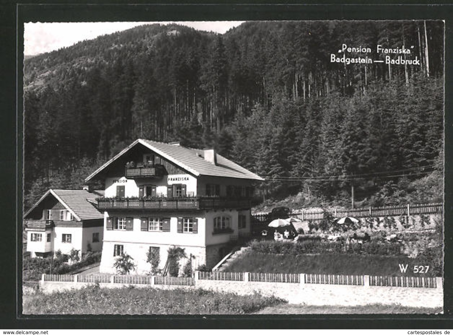 AK Badgastein-Badbruck, Pension Franziska Am Wald - Altri & Non Classificati