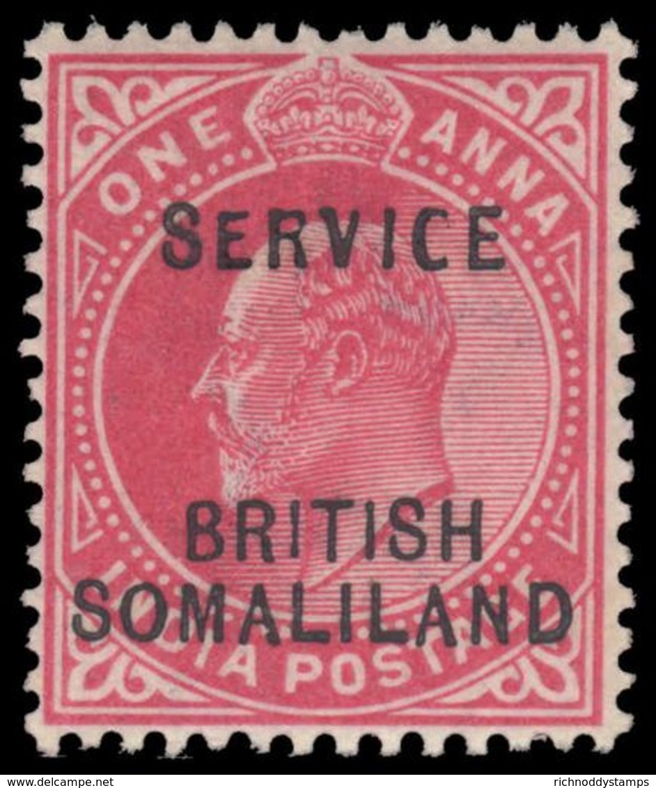 British Somaliland 1903 1a Official Wrong Fount Fine Lightly Mounted Mint. - Somaliland (Herrschaft ...-1959)