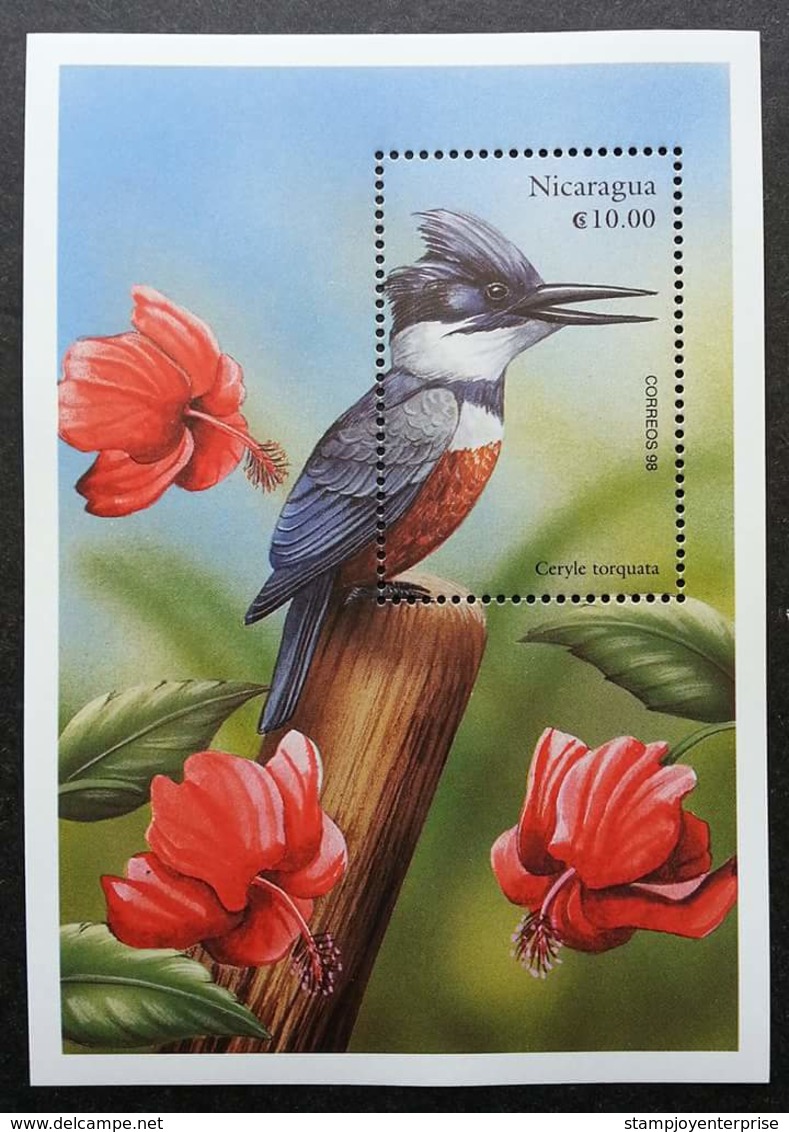 Nicaragua Birds 1998 Bird Flowers Flora Fauna Flower (miniature Sheet) MNH - Nicaragua