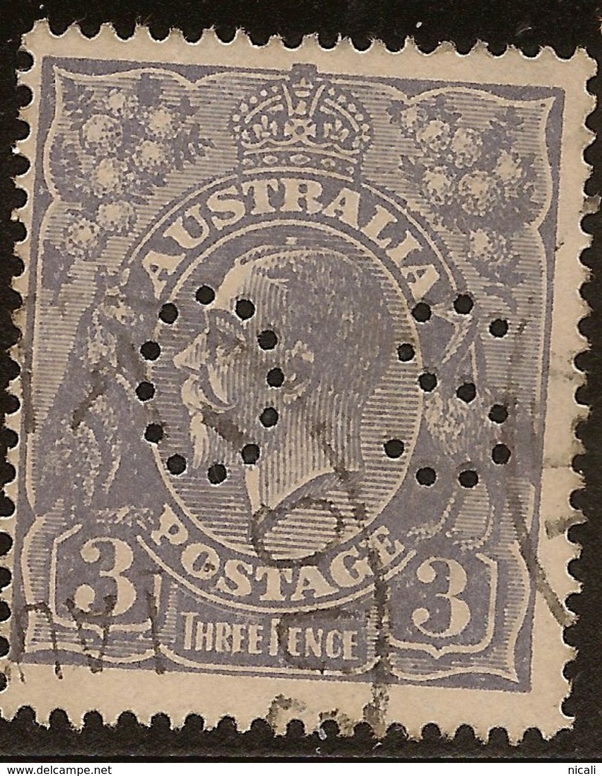 AUSTRALIA 1926 3d KGV OS SG O93 U #AIO463 - Service