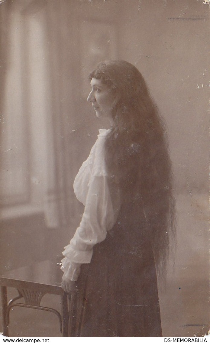 Woman With Extremely Long Hair 1919 - Photographs